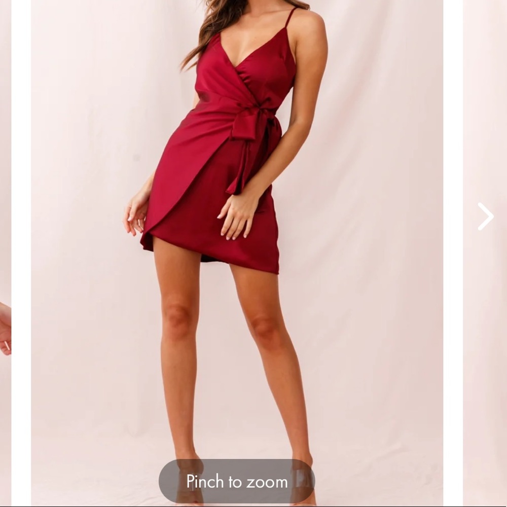 WRAP DRESS PLUM - Picture 5 of 5